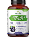 Zazzee Extra Strength Grape Seed Extract 180 capsules bottle front view