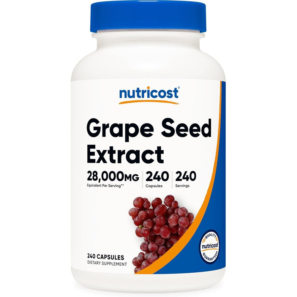 Nutricost Grape Seed Extract 400 Milligrams bottle front view antioxidant supplement