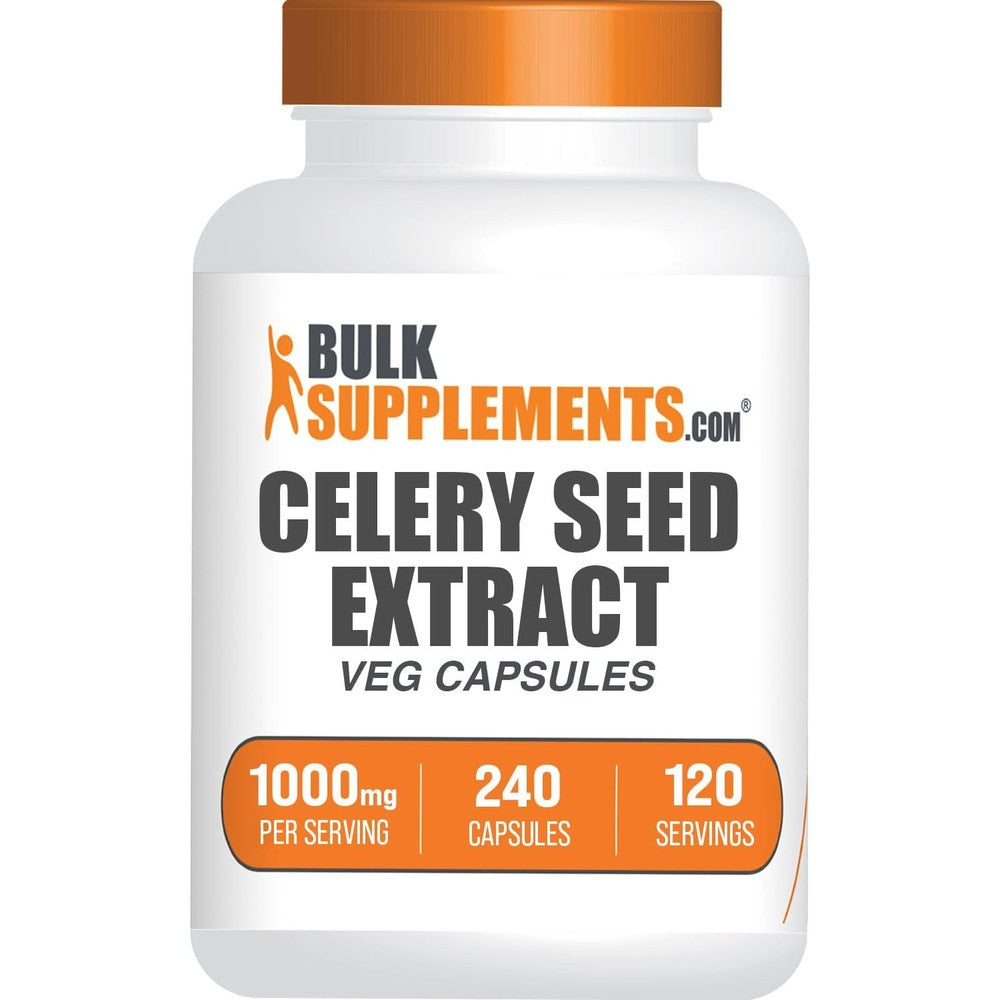 BulkSupplements Celery Seed Extract 240 capsules front view