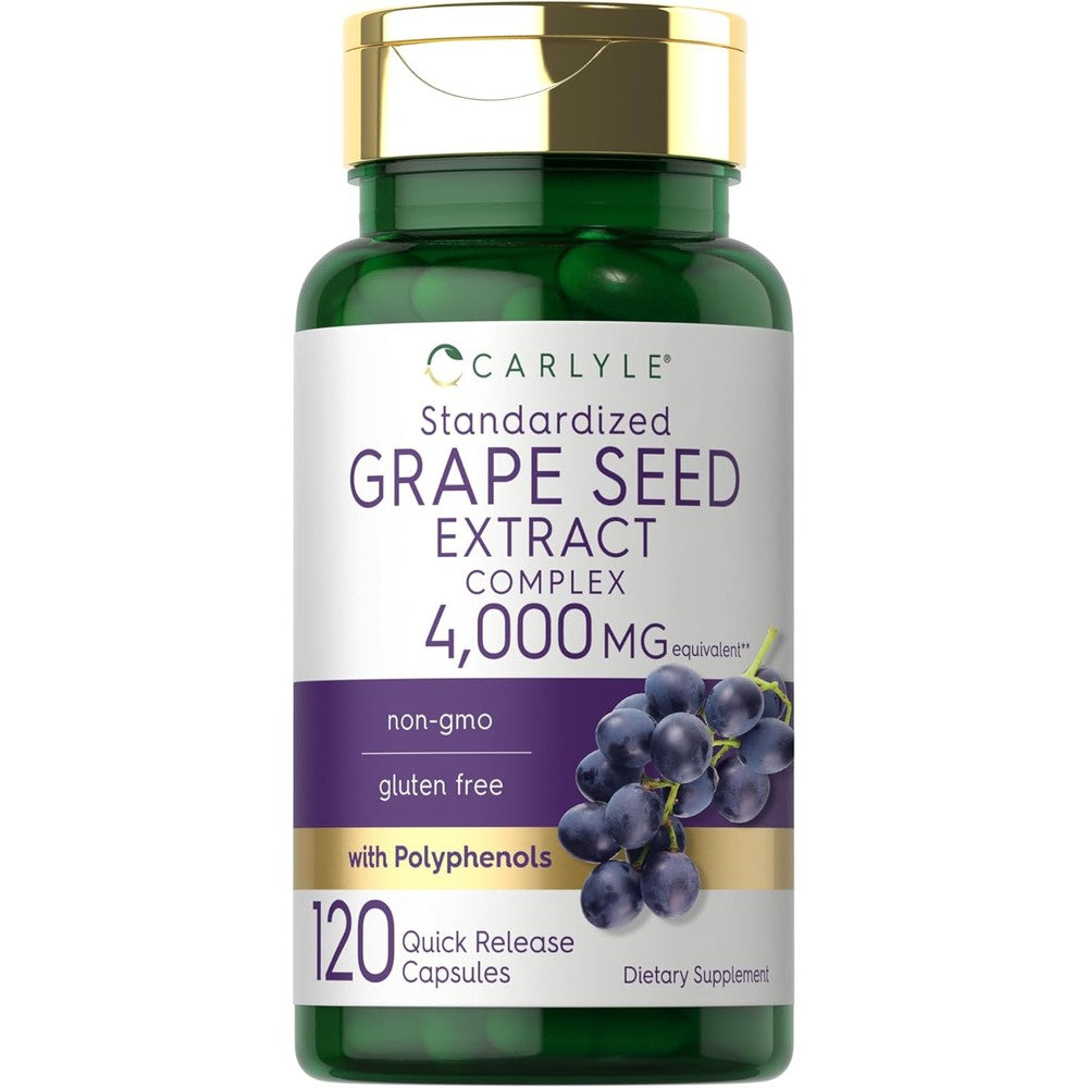 Carlyle Grape Seed Extract front view bottle