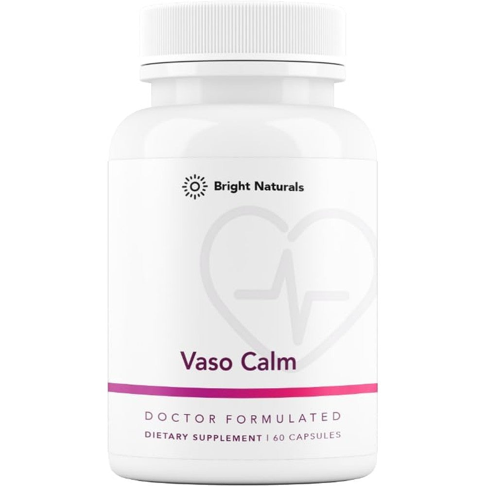 Bright Naturals Vaso Calm blood support supplement bottle front view