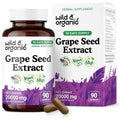 Wild and Organic Grape Seed Extract front view bottle