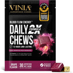 Vinia Resveratrol Heart Chews 30 Grape Chews front view for cardiovascular support