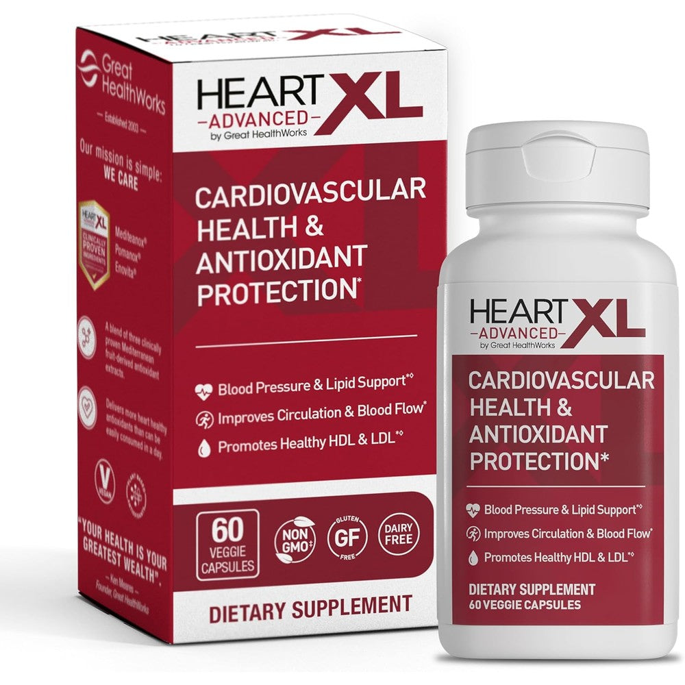 OmegaXL HeartXL Advanced heart health supplement bottle front view