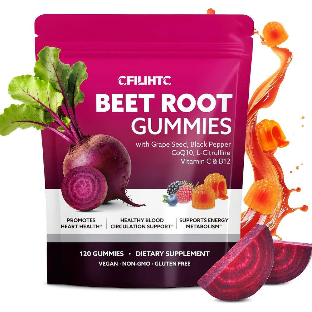 iMATCHME Beetroot and Grape Seed Extract Gummies front product view