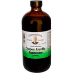 Dr. Christopher's Formulas Super Garlic Immune Syrup 16 Fluid Ounce bottle front view showing authentic USA packaging