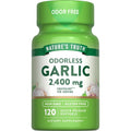 Nature's Truth Odorless Garlic 120 softgels bottle front view for cardiovascular support