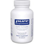 Pure Encapsulations Garlic Complex 120 capsules bottle front view showing brand label for heart health