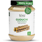 Bixa Botanical Guduchi Powder 16 Ounce front view showing clear packaging jar