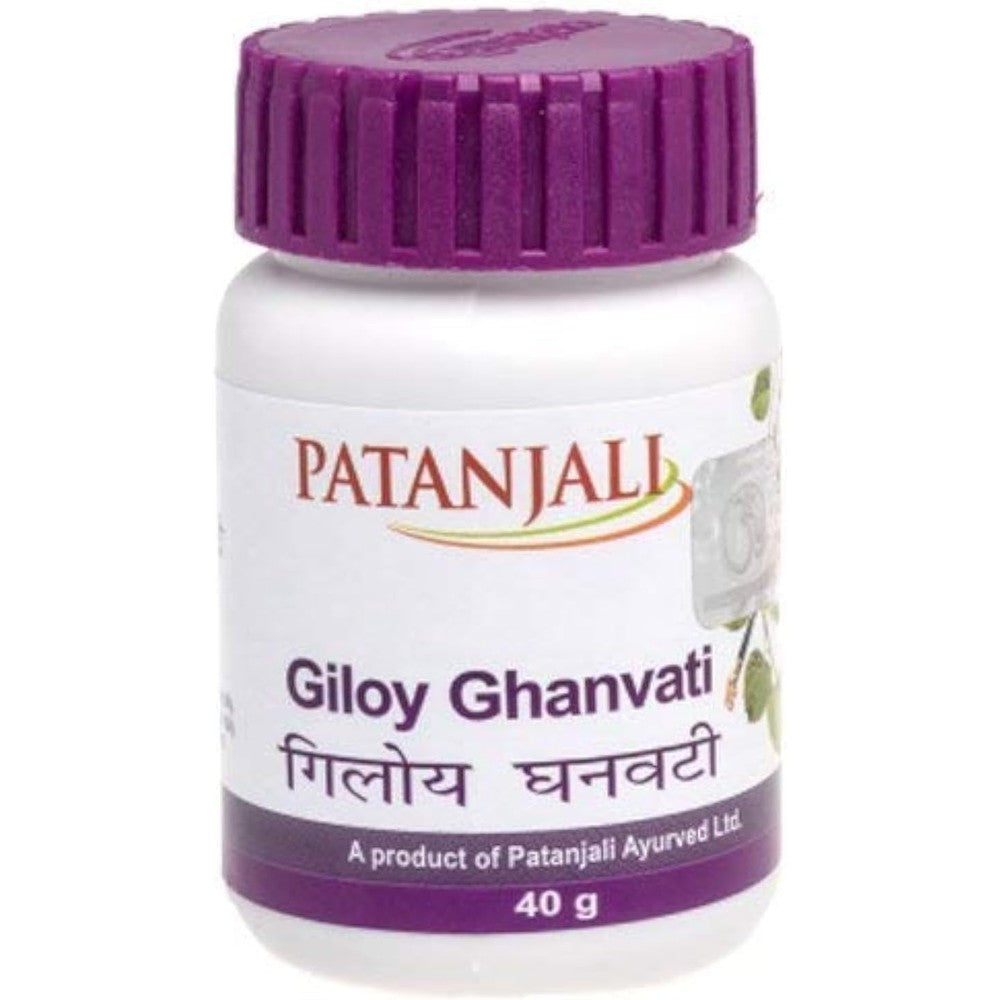 Patanjali Divya Giloy Ghanvati bottles front view immune booster supplement
