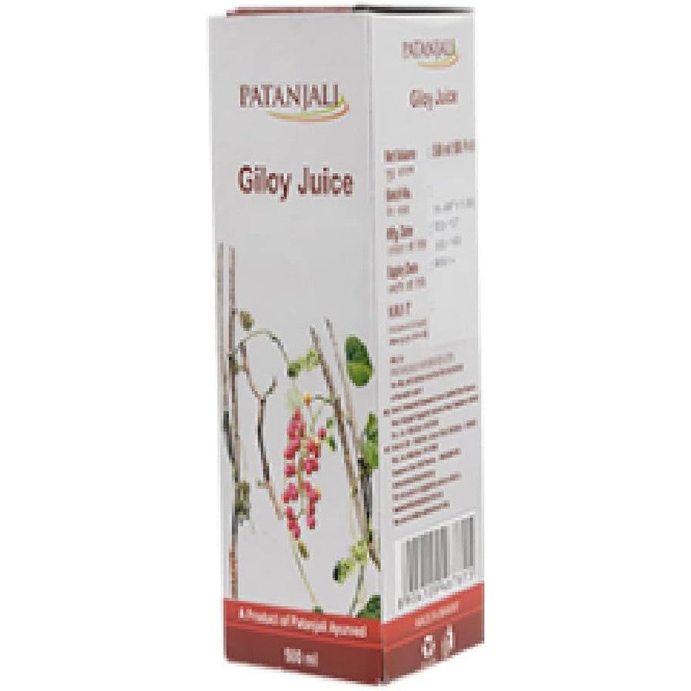 Patanjali Giloy Juice Pack of 2 front view authentic Ayurvedic immunity booster health tonic.