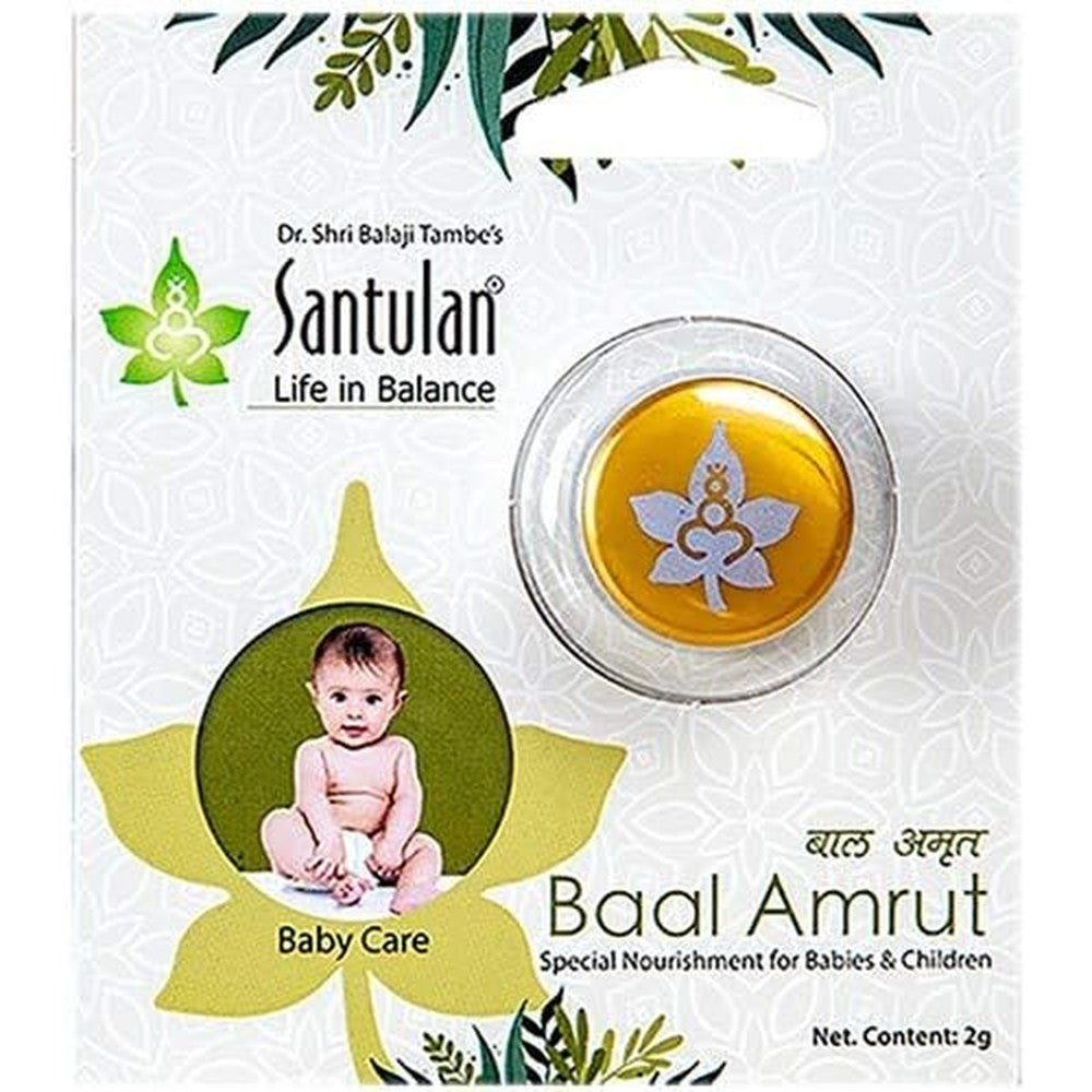 Ayucine Forever Santulan Ayurveda Baal Amrut 2 Grams front view pack for baby immunity and brain development