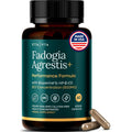 Etta Vita Organic Fadogia Agrestis 600 Milligram front view of bottle containing sixty vegetarian capsules
