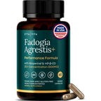 Etta Vita Organic Fadogia Agrestis 600 Milligram front view of bottle containing sixty vegetarian capsules