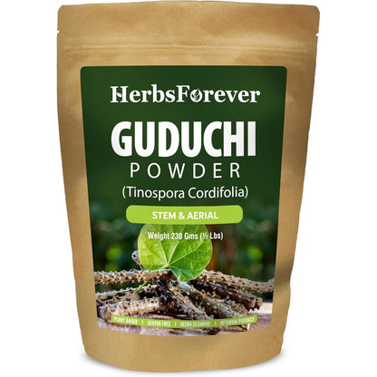 Herbsforever Guduchi Powder 230g container front view for natural immune support