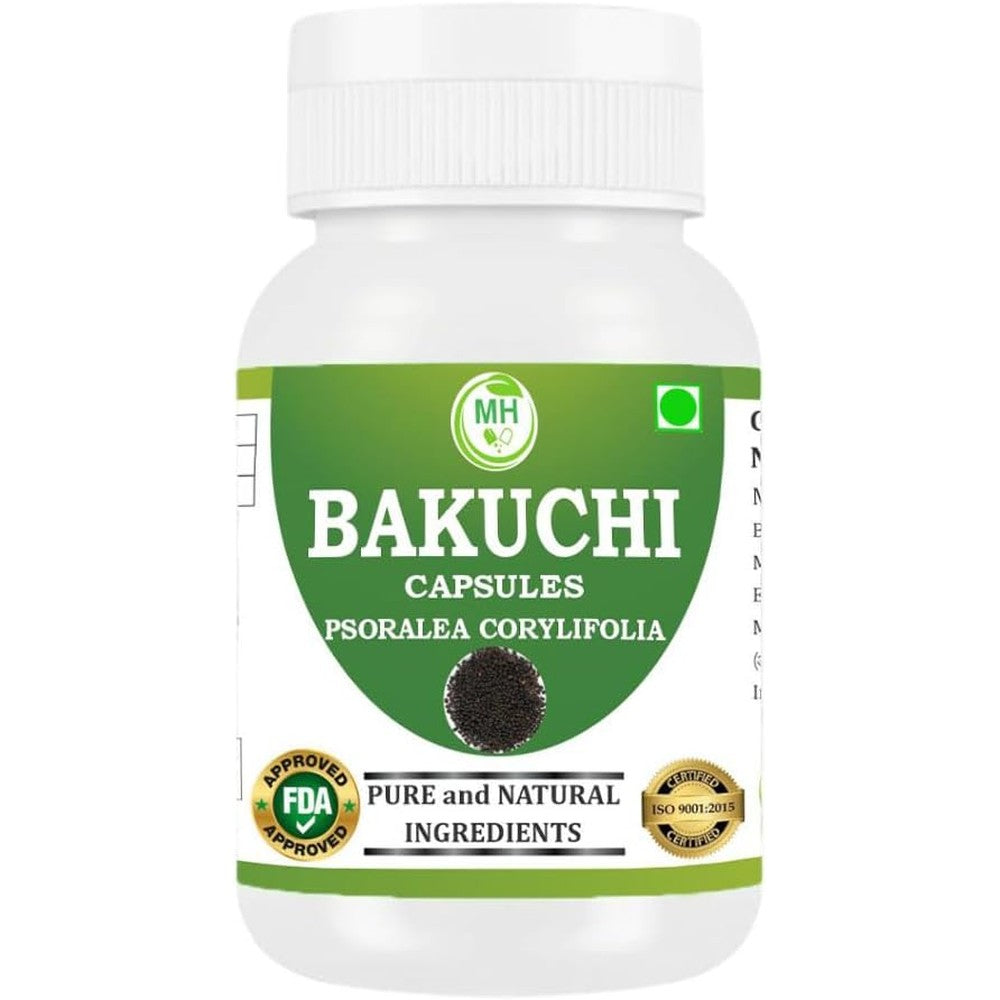Morsan Healthcare Pure Bakuchi capsules bottle front view for skin health supplement