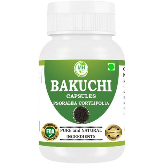 Morsan Healthcare Pure Bakuchi capsules bottle front view for skin health supplement