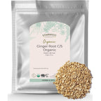 Starwest Botanicals Organic Ginger Root 1 Pound bag front view showing USDA Organic seal.