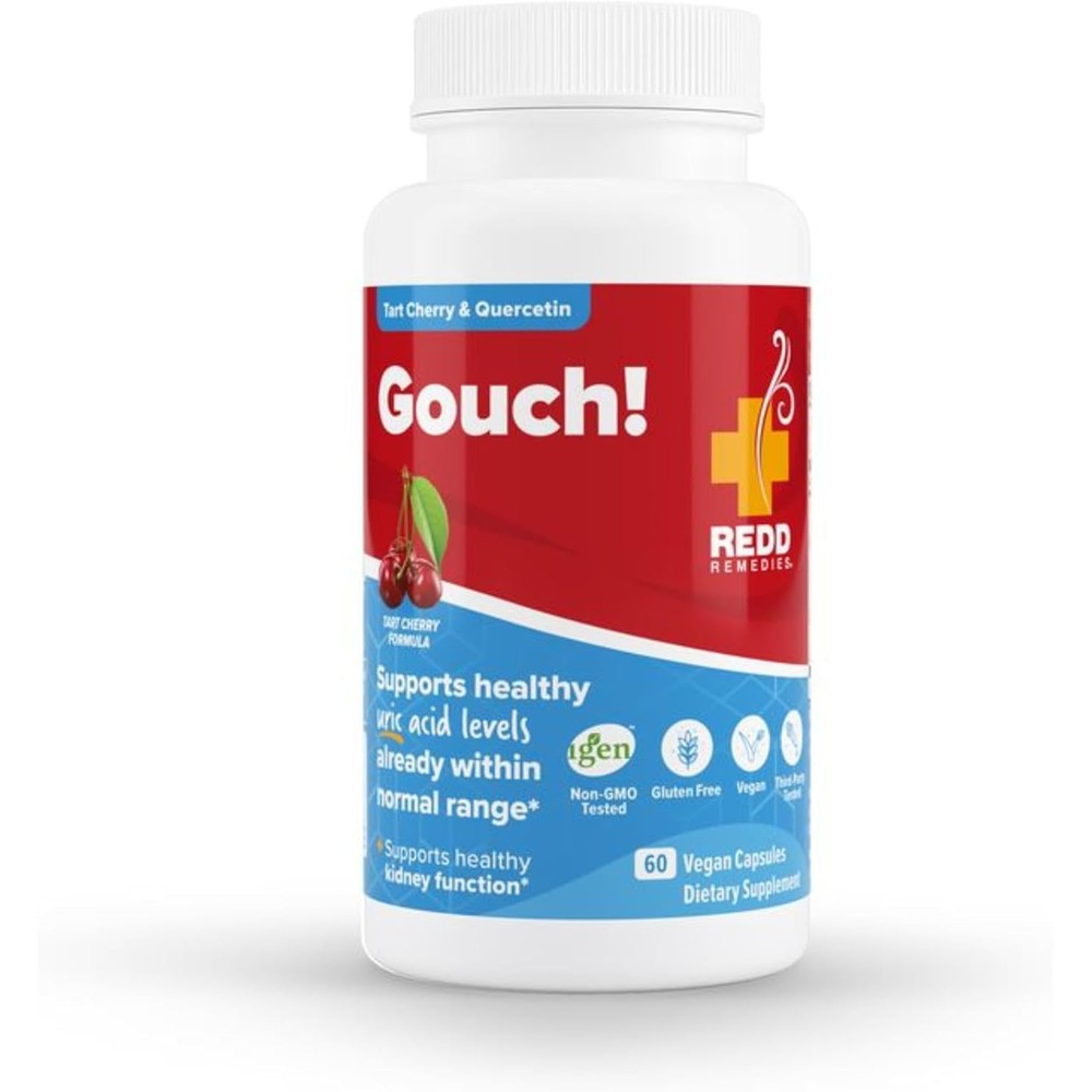Redd Remedies Gouch Joint and Uric Acid Support 60 capsules front view bottle