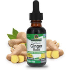 Nature's Answer Ginger Root Alcohol Free Liquid Extract bottle front view for digestive support