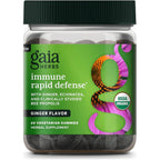 Gaia Herbs Organic Rapid Defense Immune Support front bottle view