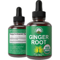 Peak Performance USDA Organic Ginger Root Extract Drops front view bottle for digestive wellness