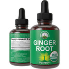 Peak Performance USDA Organic Ginger Root Extract Drops front view bottle for digestive wellness