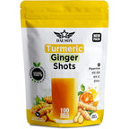 Dauson Turmeric Ginger Powder Shot container front view showcasing the immune and joint support formula.