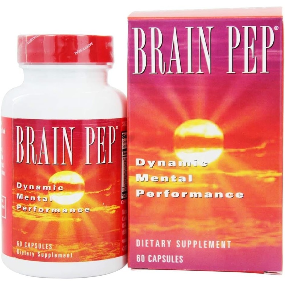 Natural Balance Brain Pep 60 capsules front view bottle for mental focus