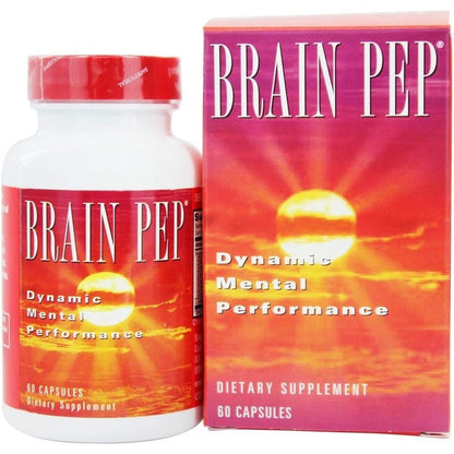 Natural Balance Brain Pep 60 capsules front view bottle for mental focus