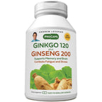 Andrew Lessman Ginkgo 120 Plus Ginseng 30 Capsules front view bottle for memory support