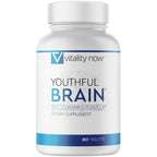Vitality Now Youthful Brain 60 tablets front view bottle of memory support supplement