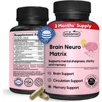 Kaitamin Brain Neuro Matrix Focus and Memory Nootropic Supplement front view bottle