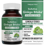 Triquetra Health SoActive Ginkgo Biloba Phytosome front view showing authentic USA packaging