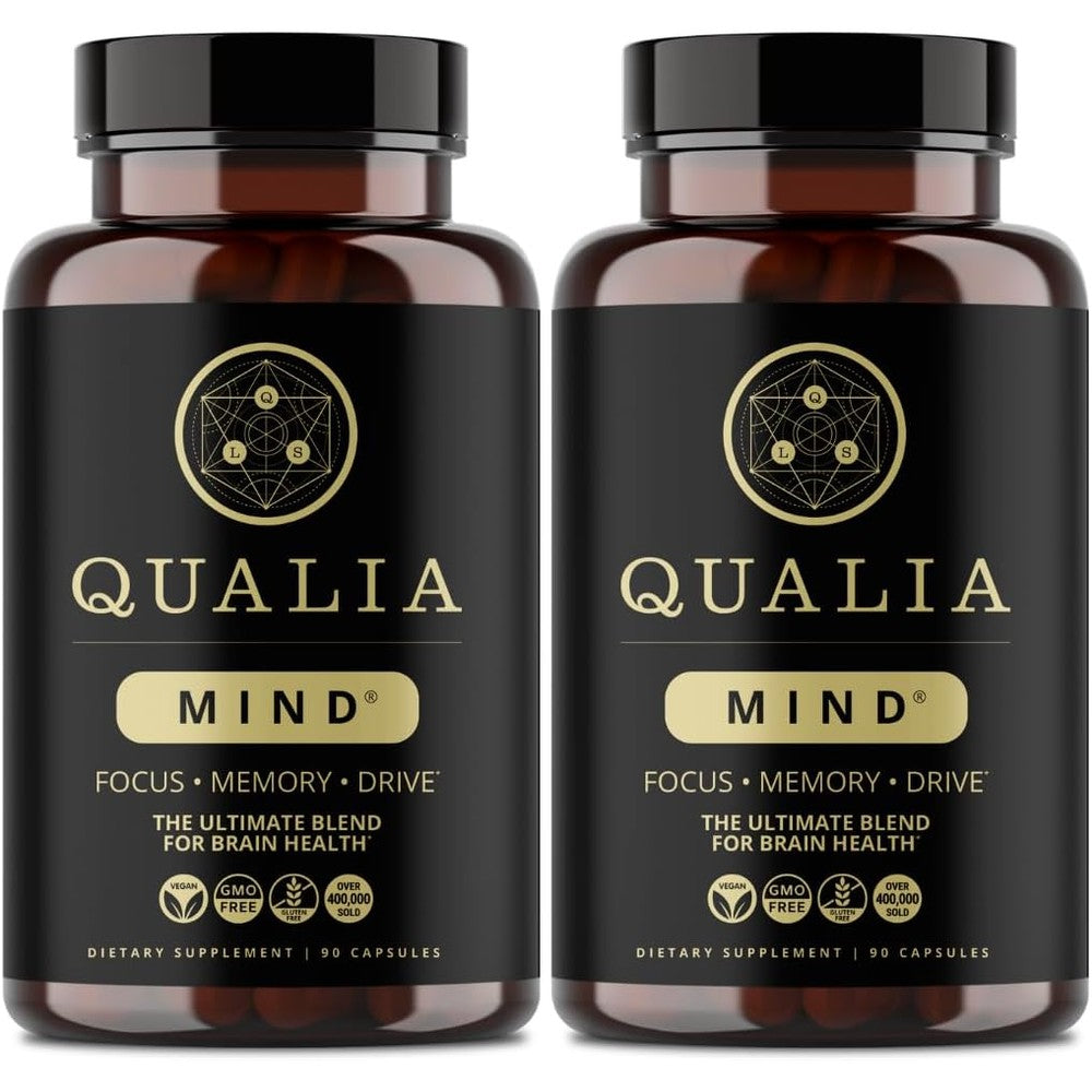 Qualia Life Sciences Qualia Mind Premium Brain Nourishment front bottle view authentic nootropic supplement