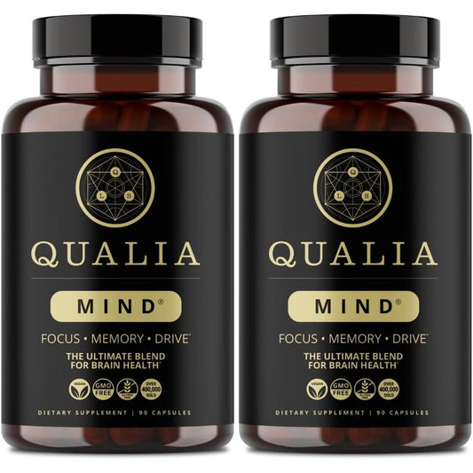 Qualia Life Sciences Qualia Mind Premium Brain Nourishment front bottle view authentic nootropic supplement