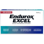 Pacific Health Endurox Excel natural performance supplement sixty capsules front view packaging