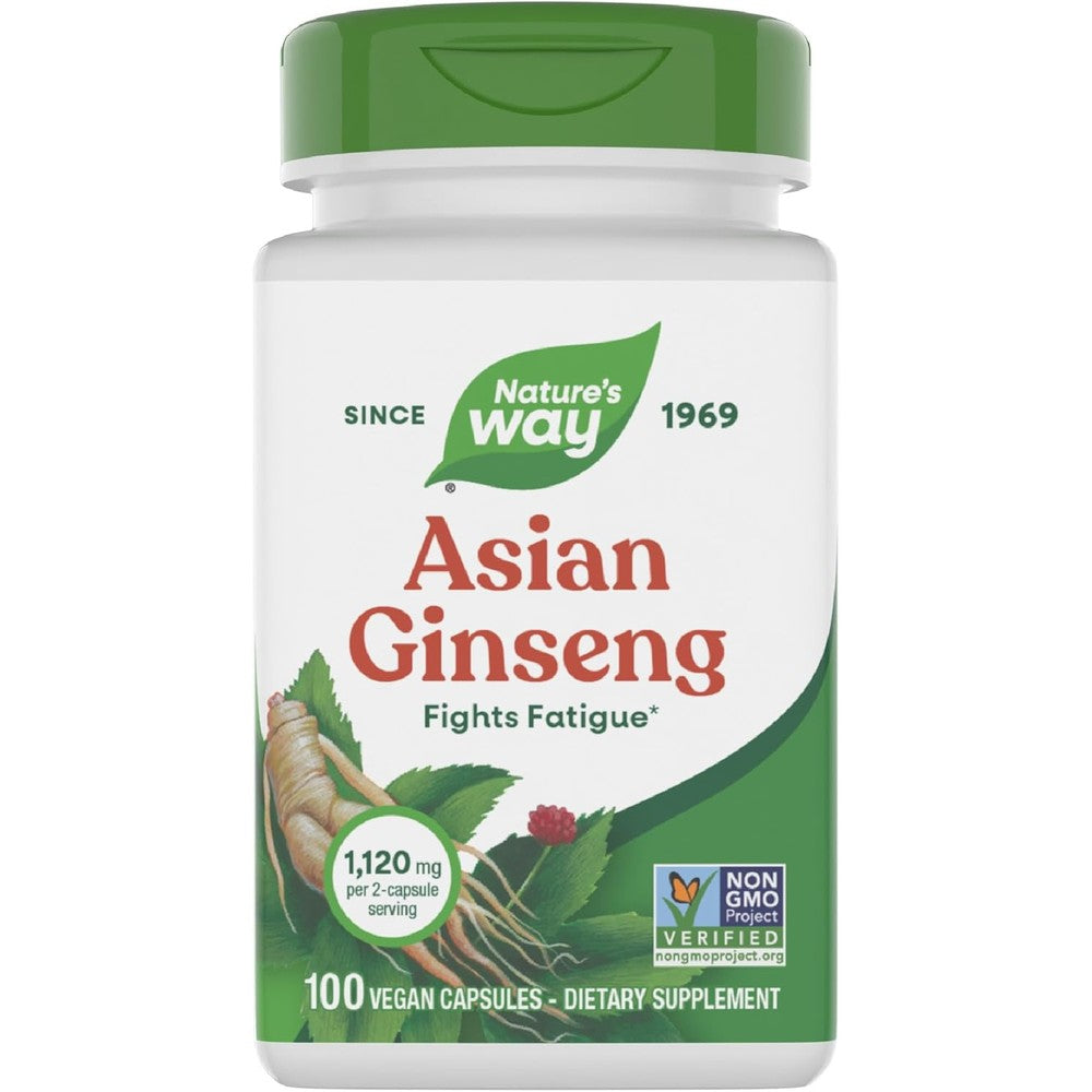 Nature's Way Asian Ginseng Extract bottle front view