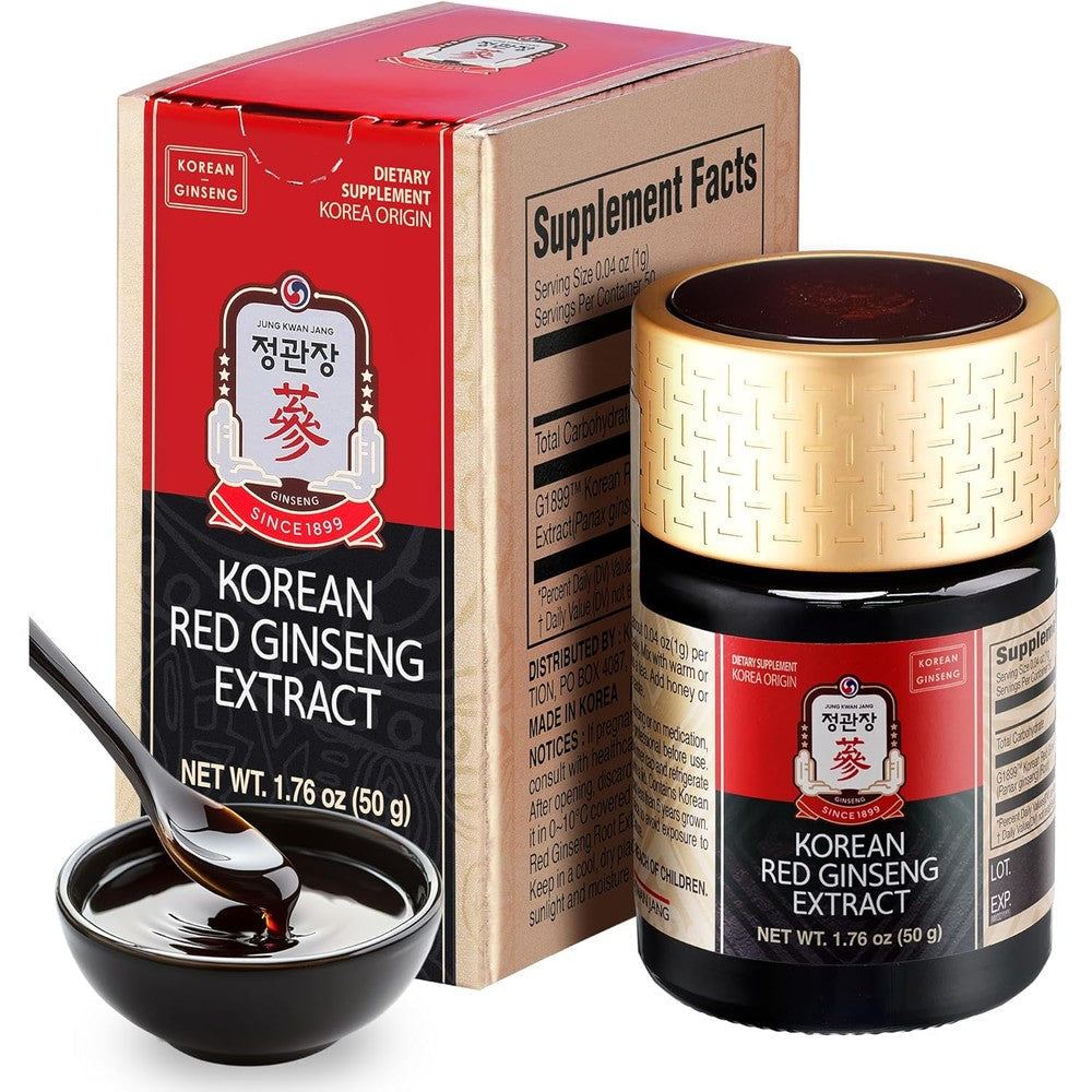 Jung Kwan Jang Korean Red Panax Ginseng Concentrated Extract 50 gram jar front view