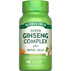 Natures Truth Super Ginseng Complex with Royal Jelly bottle front view