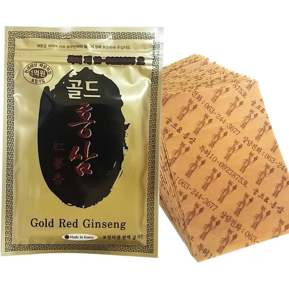 Korean Red Ginseng Patch Powerstrips 100 count front view packaging