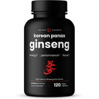 NutraChamps Korean Red Panax Ginseng capsules front view bottle