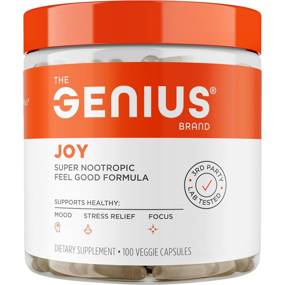 The Genius Brand Genius Joy Nootropic Supplement front view