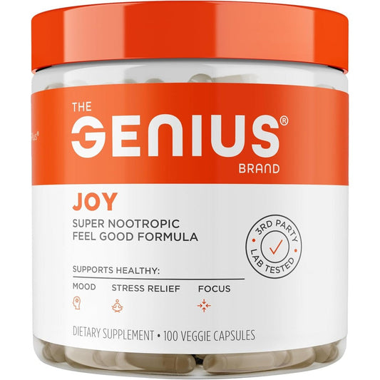 The Genius Brand Genius Joy Nootropic Supplement front view