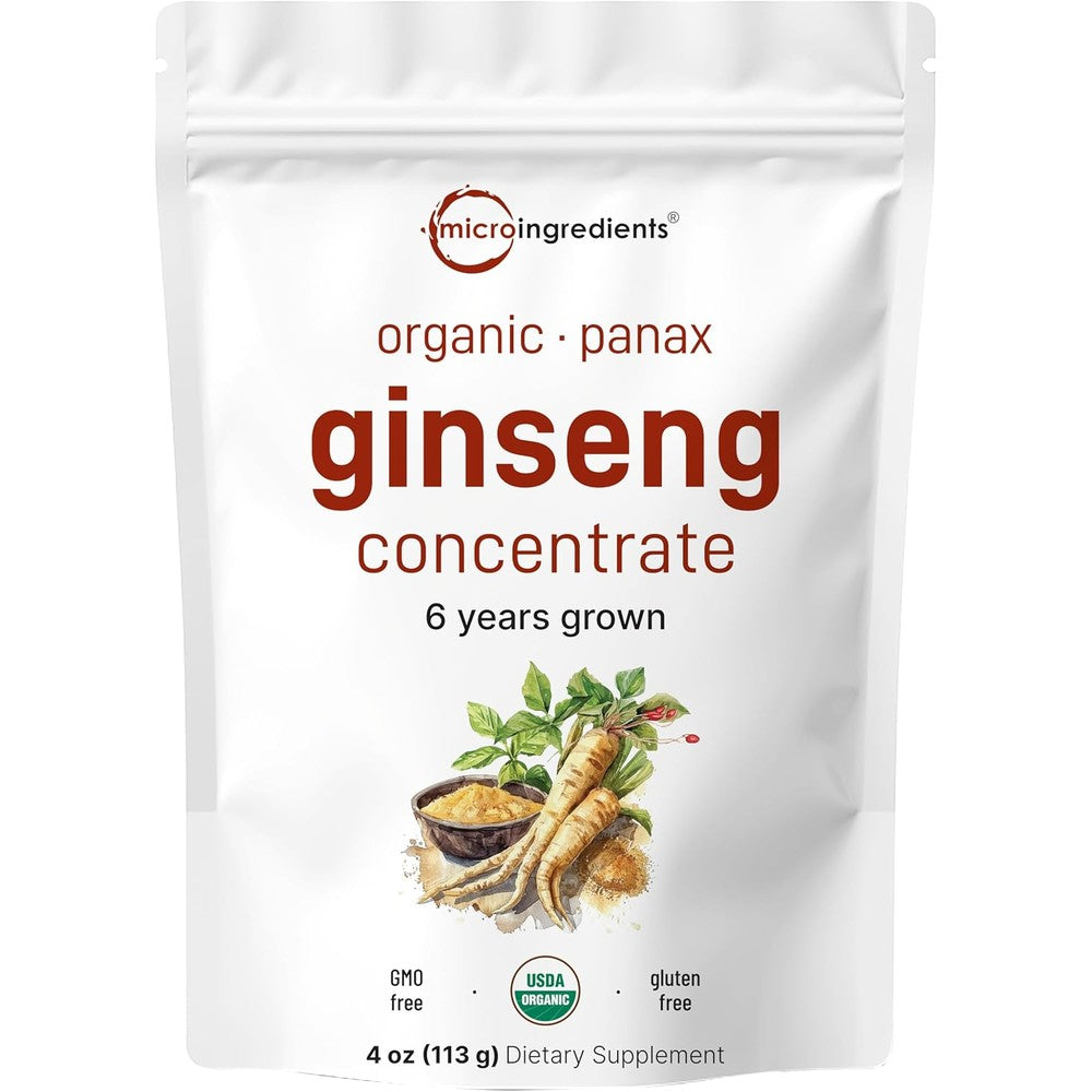 Micro Ingredients Organic Korean Ginseng Root Powder front view