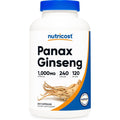 Nutricost Panax Ginseng 1000mg supplement bottle front view