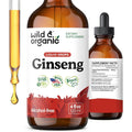 Wild and Organic Korean Panax Ginseng Extract bottle front view