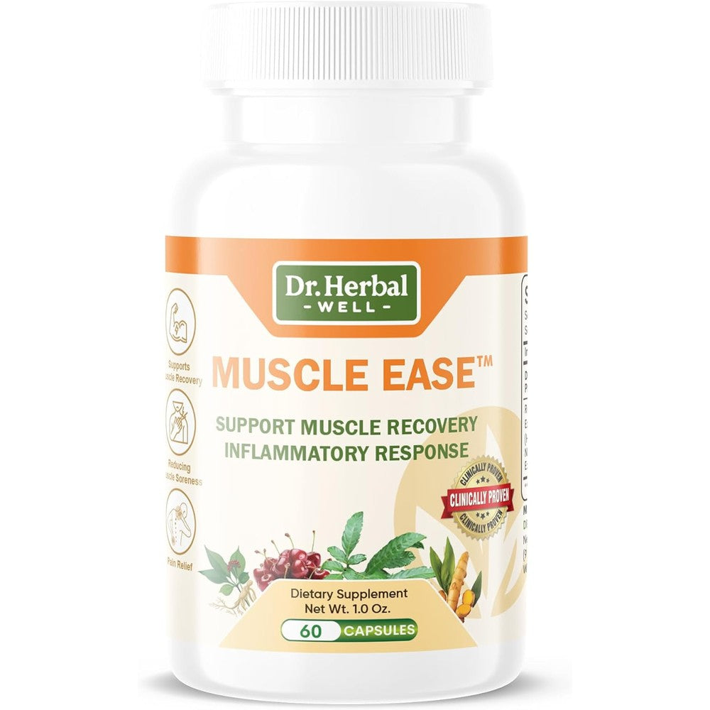 Dr. Herbal Well Muscle Ease front view bottle packaging
