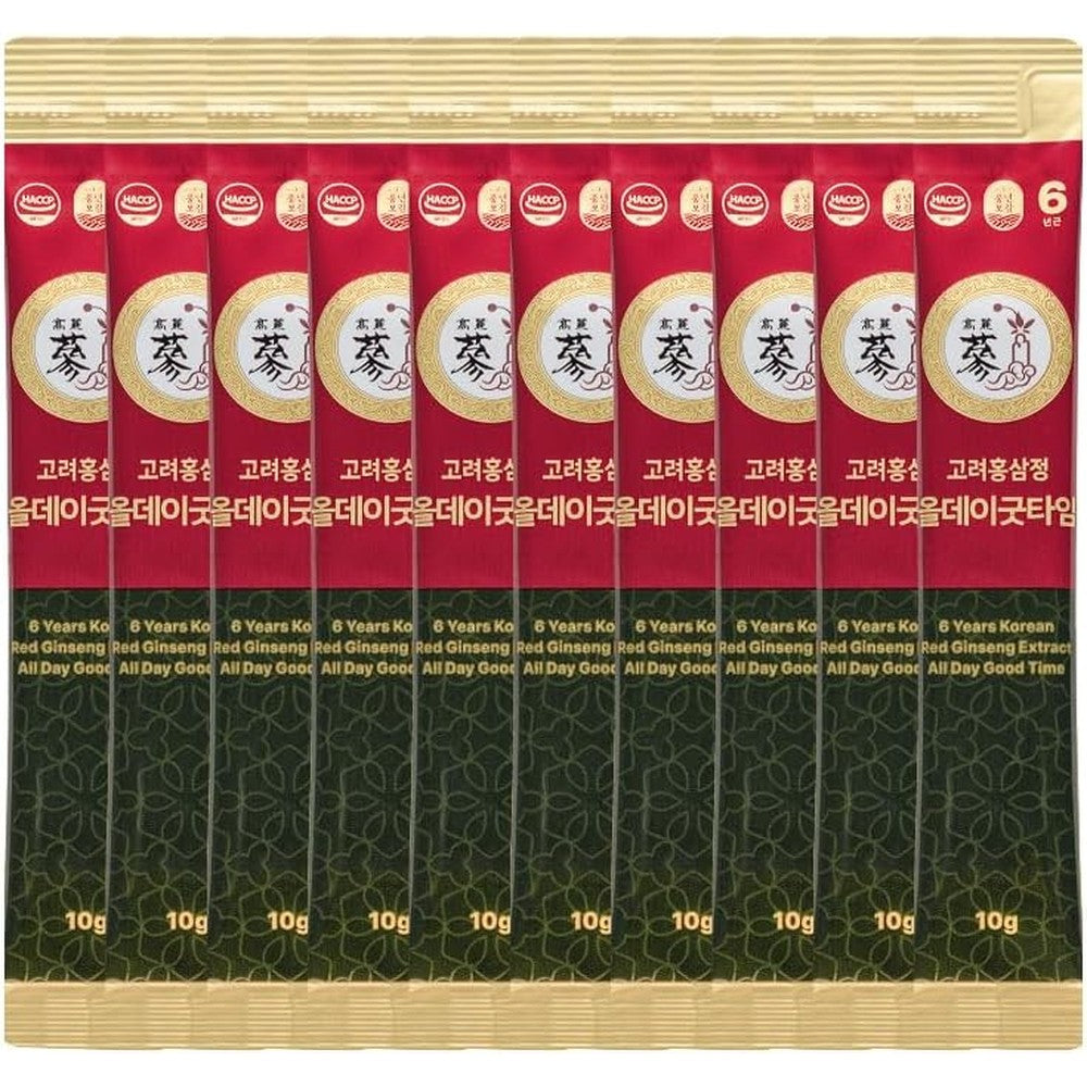 PNBG 6 Year Korean Red Ginseng liquid sticks front packaging