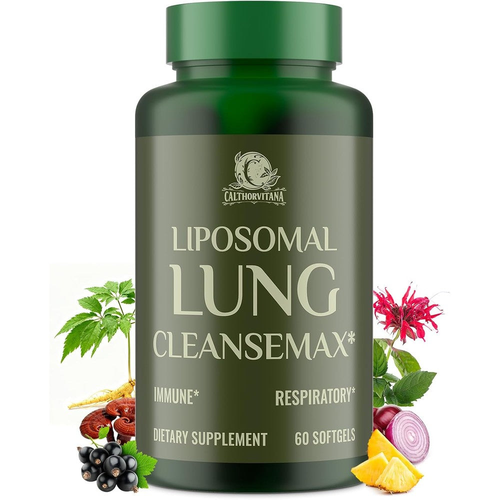 C Calthorvitana Liposomal Lung Cleansemax 60 softgels front packaging